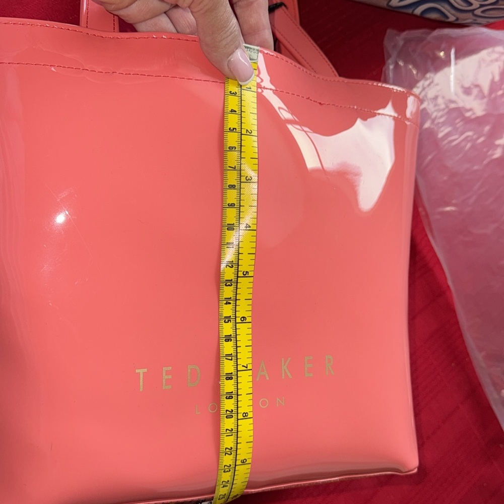 Ted Baker Coral Glossy Tote Bag - Picture 7 of 8